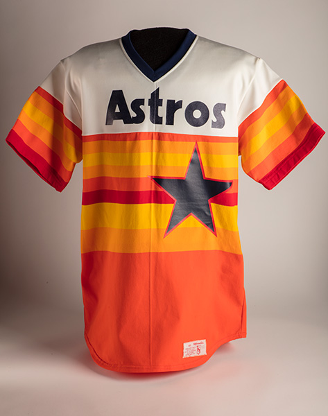Manufactured by W.A. Goodman & Sons, Houston Astros Uniform Shirt, worn by Joe Niekro, 1983