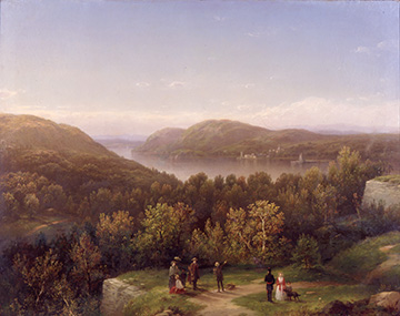 George Henry Boughton (1833–1905), Hudson River Valley from Fort Putnam, West Point, 1855