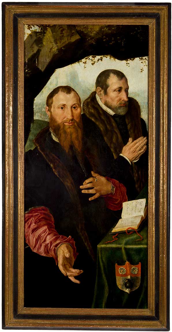 Maerten van Heemskerck (Netherlandish, 1498–1574), Left Altar Wing with Male Donor, about 1540, oil on panel