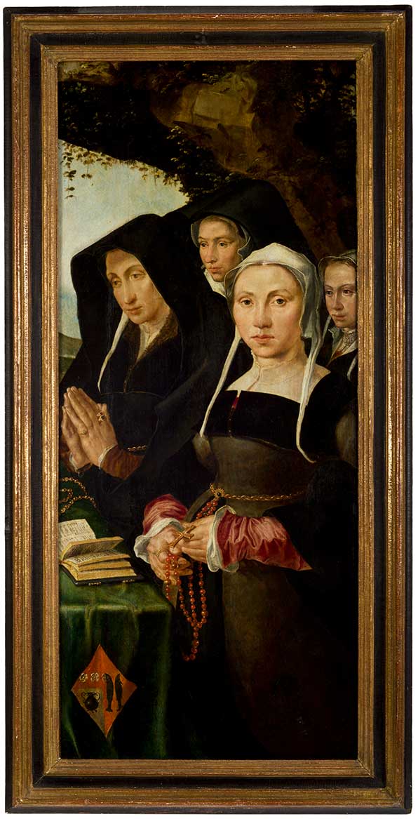 Maerten van Heemskerck (Netherlandish, 1498–1574), Right Altar Wing with Female Donor, about 1540, oil on panel