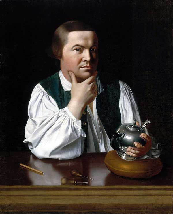 A portrait of Paul Revere
