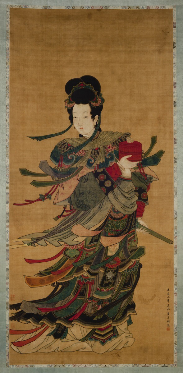 Lady with a Red Box, Chinese, 18th century