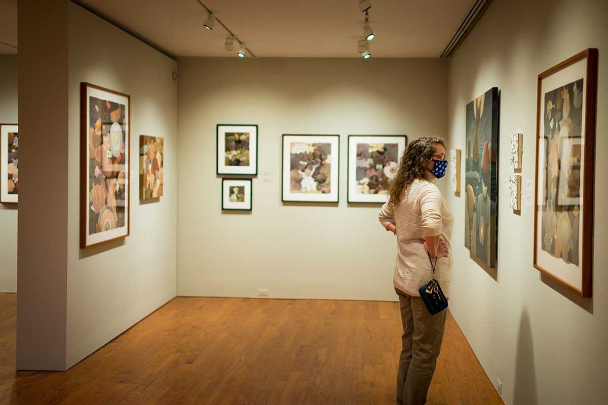 A gallery view of “Nature Imagined by Susan Swinand” exhibition