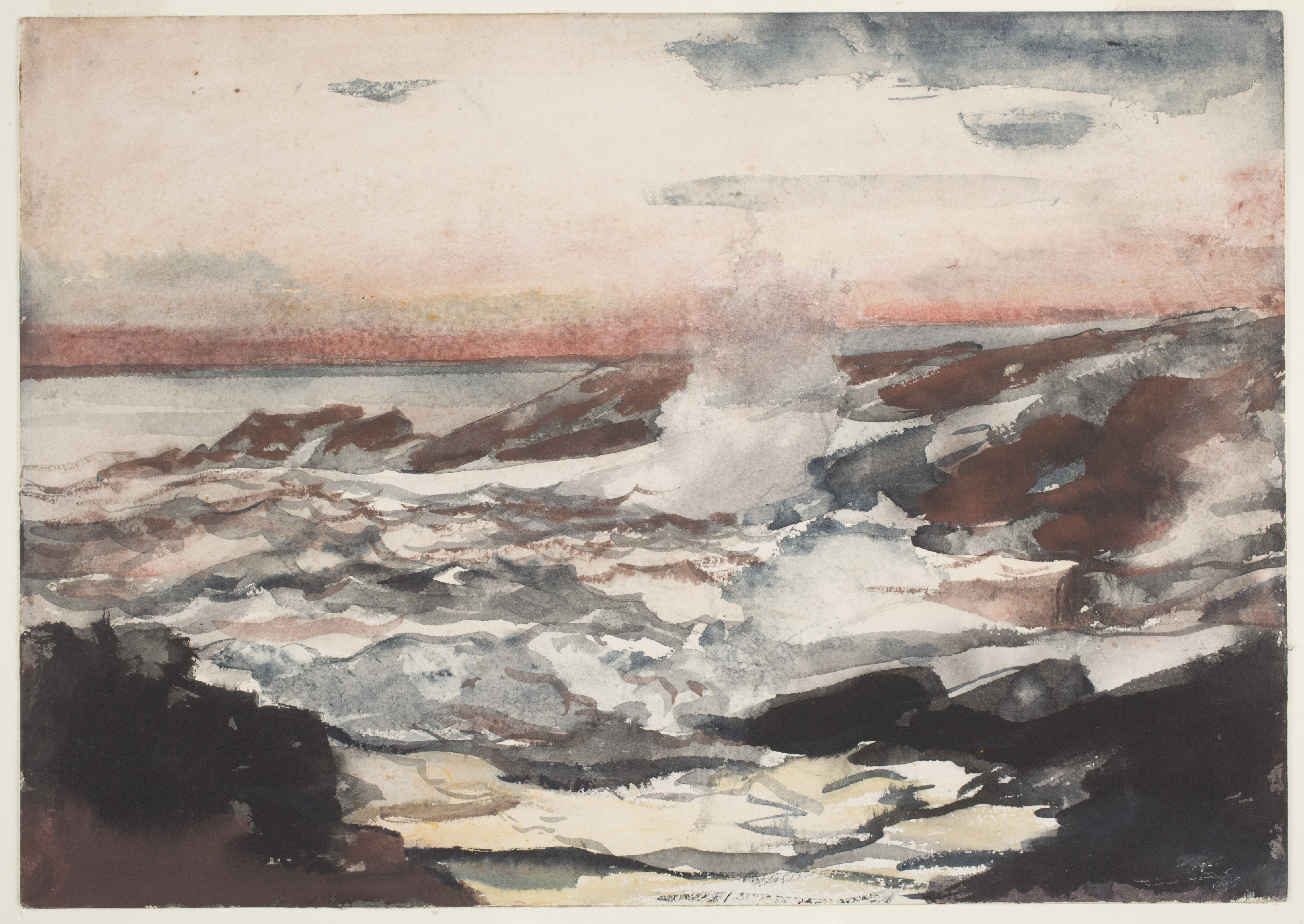 Winslow Homer, Prout's Neck, Surf on Rocks, 1895