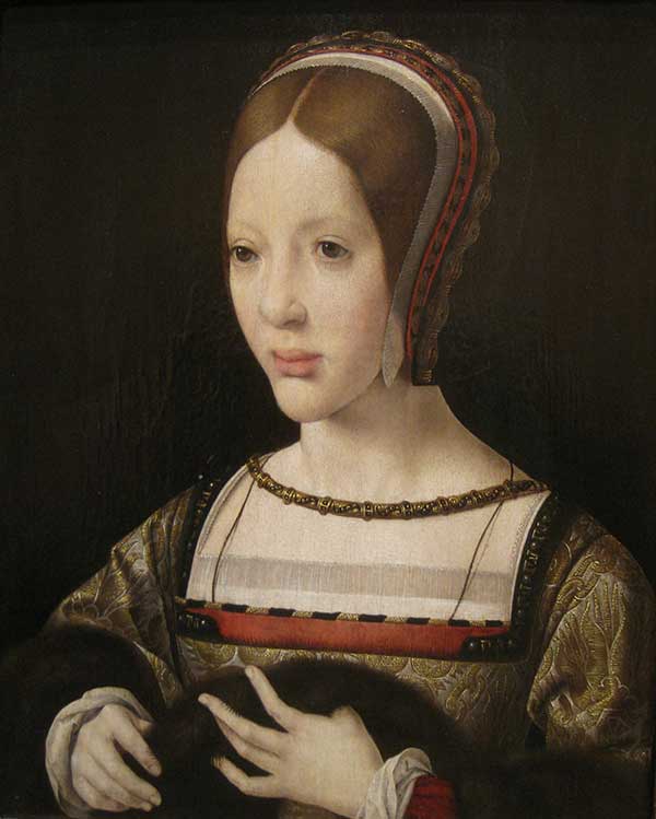 Jan Gossaert, Portrait of Queen Eleanor of Austria, about 1516