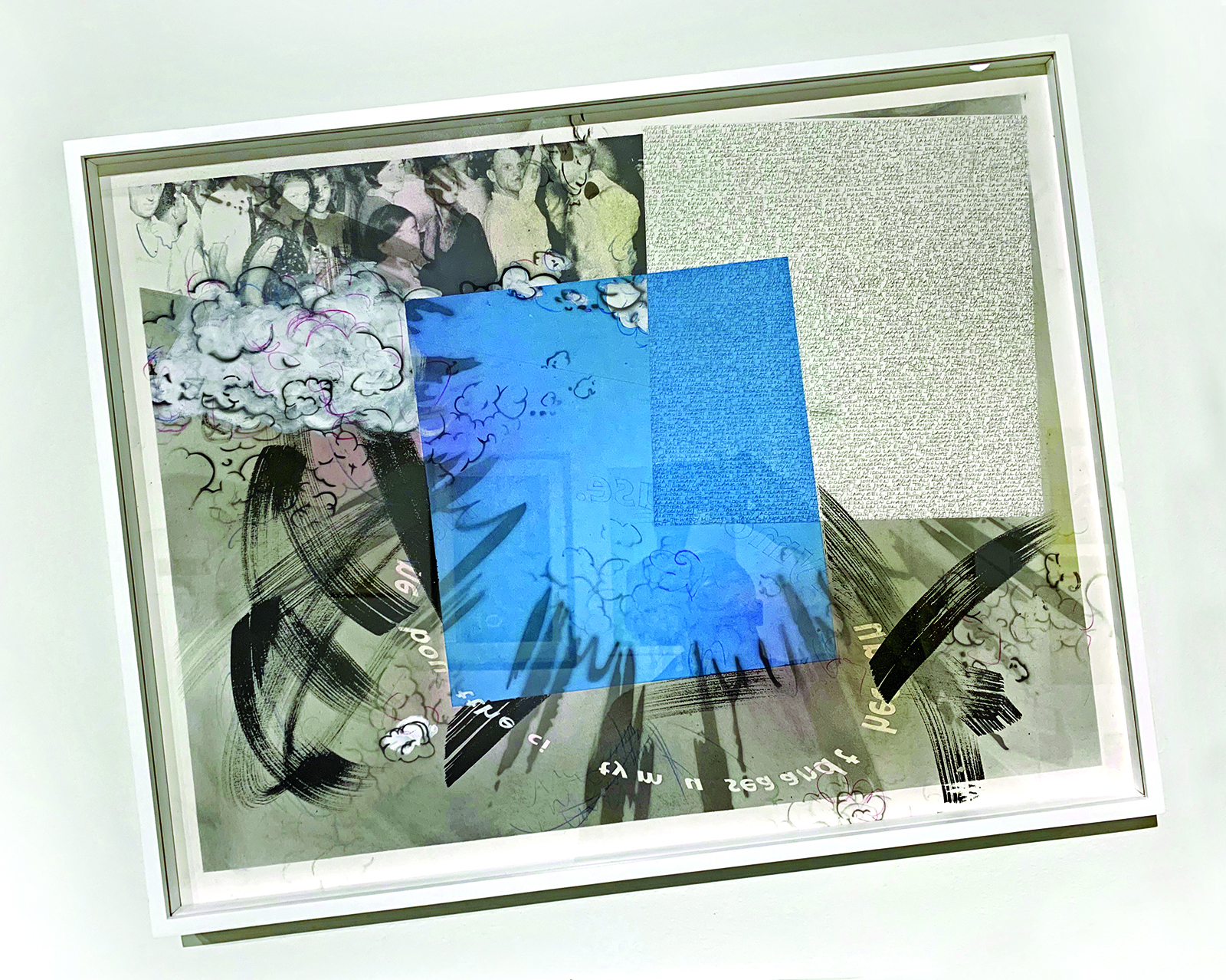 Nyeema Morgan, 'Dear Arlene (Mom)', 2019, screenprint, acrylic, Sumi ink, and graphite