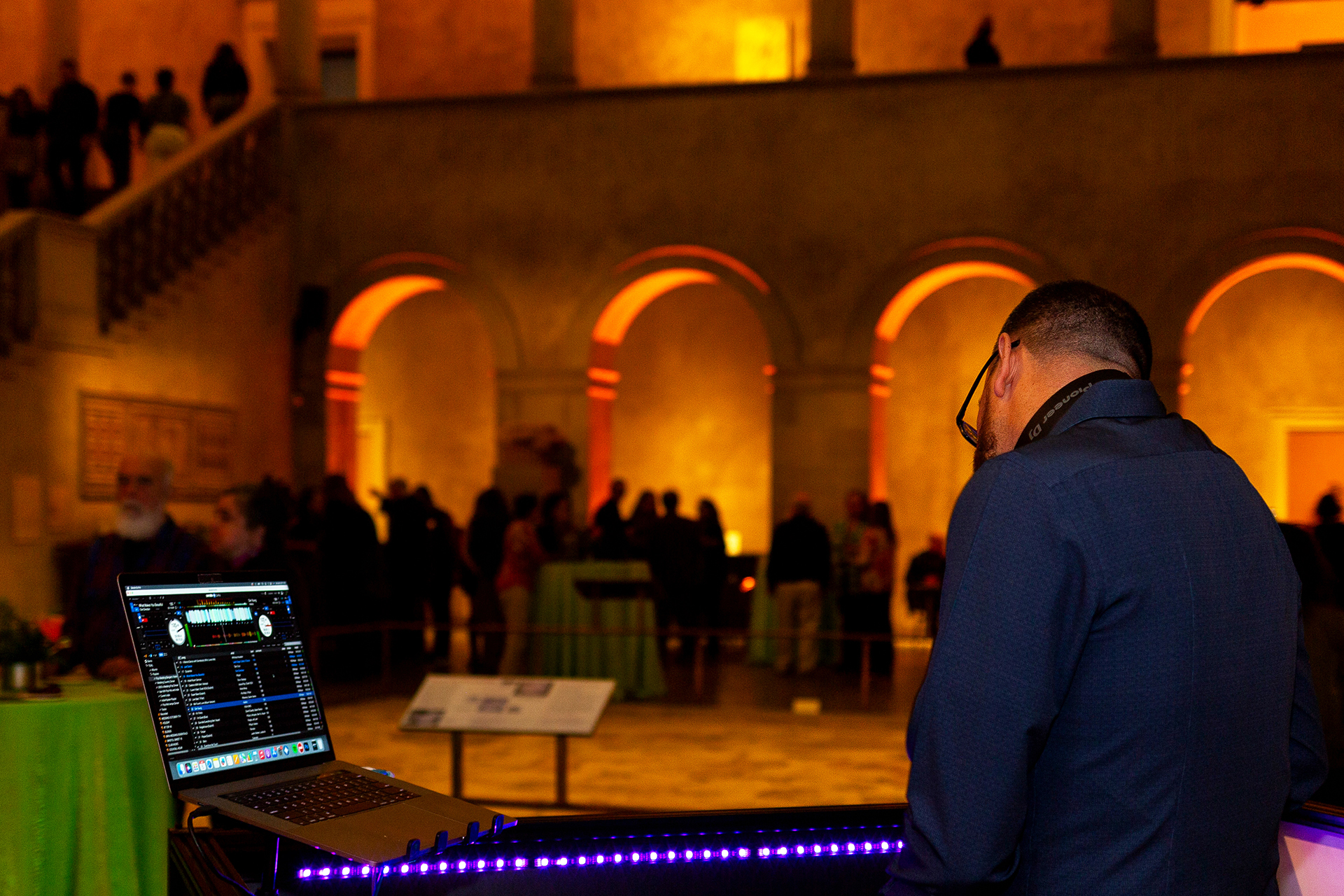 A DJ working during an 'After Hours' event in Renaissance Court