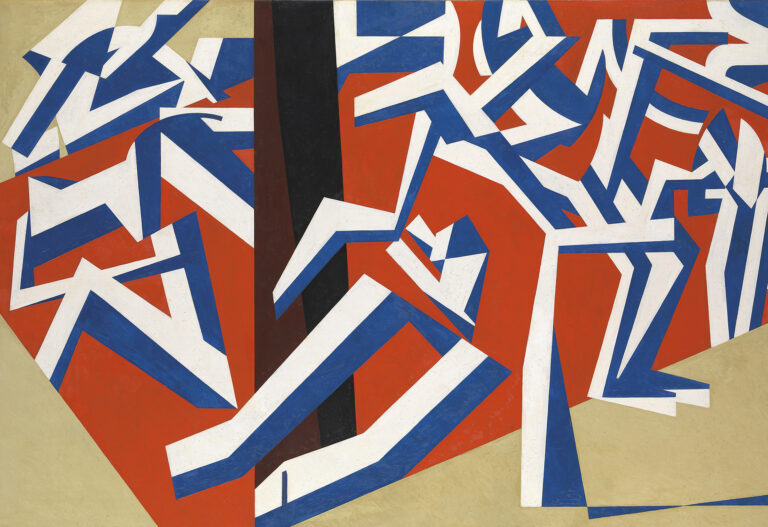 David Bomberg, 'The Mud Bath', 1914, oil paint on canvas