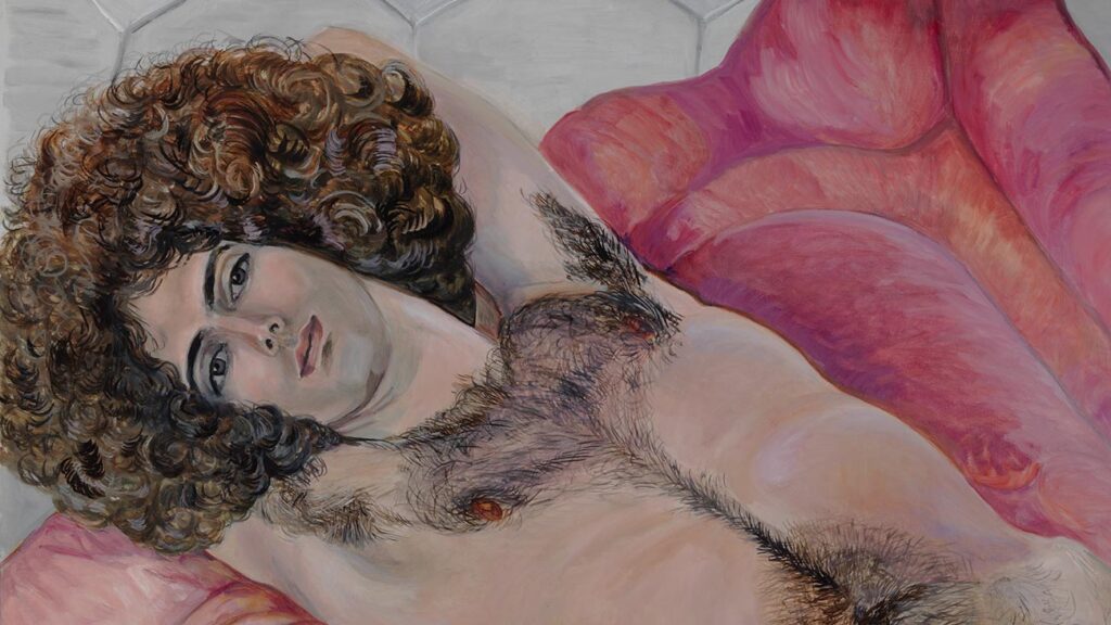 Sylvia Sleigh, 'Paul Rosano Reclining', detail, 1974, oil paint on canvas