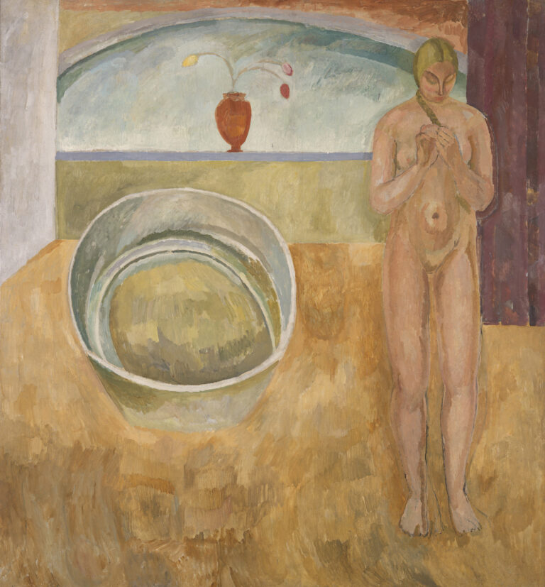 Vanessa Bell, 'The Tub', 1917, oil paint and gouache on canvas